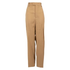 Pantalon droit beige Bottega Veneta printemps 2020, taille S