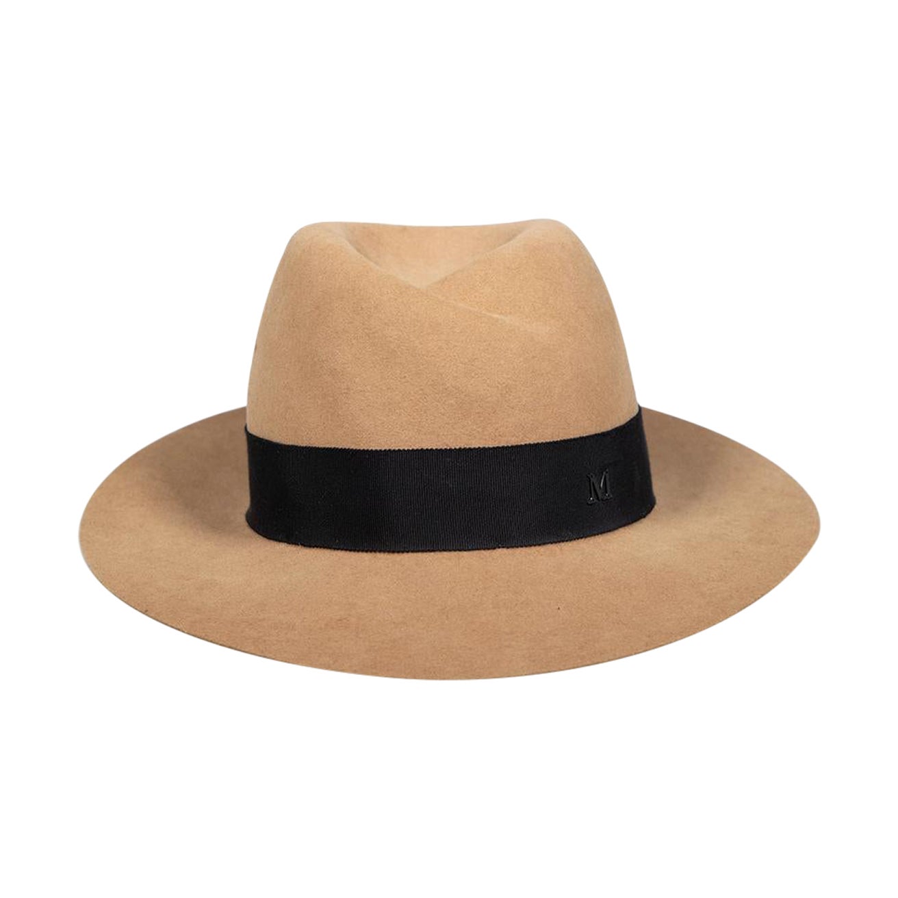 Maison Michel Camel Wool Felt Hat For Sale
