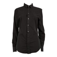 Dolce & Gabbana D&G - Chemise Brad noire boutonnée, taille M