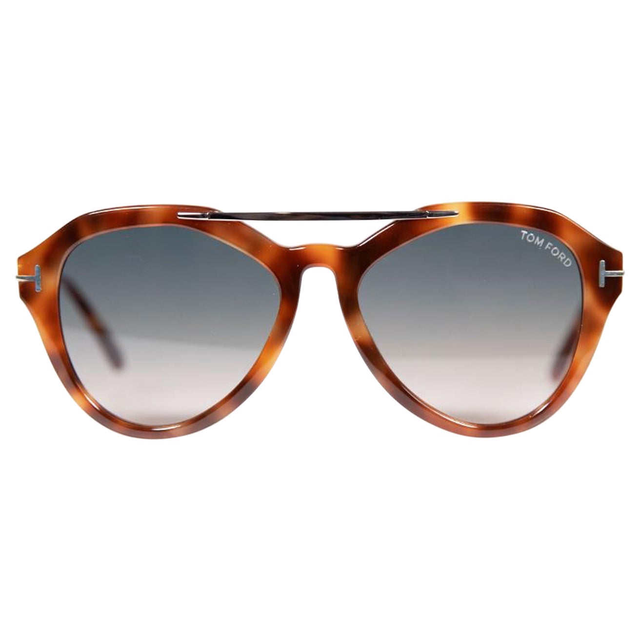 Tom Ford Blonde Havana Lisa Aviator Sunglasses For Sale