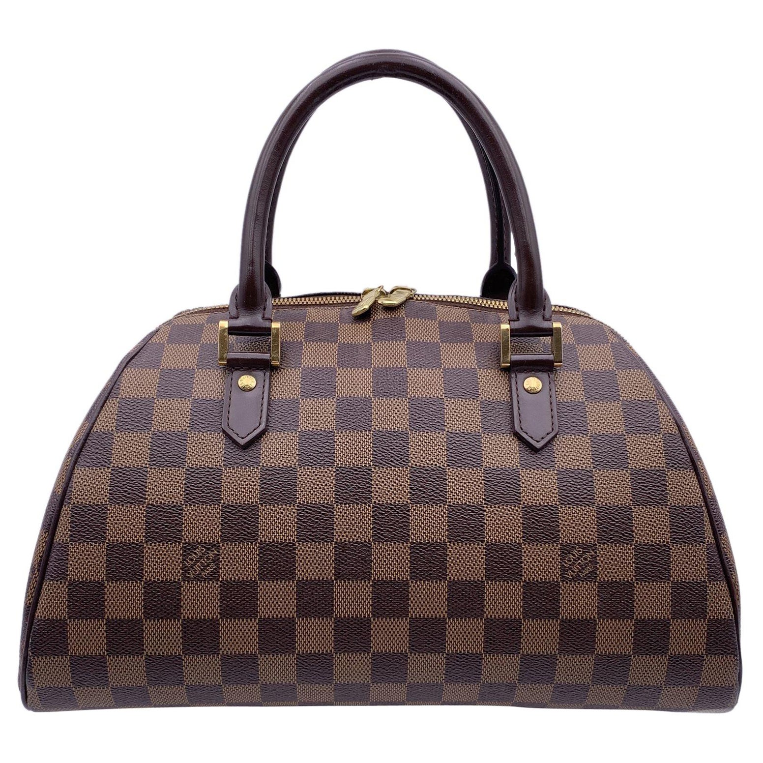 Louis Vuitton Damier Ebene Canvas Ribera MM Satchel Bag Handbag en vente