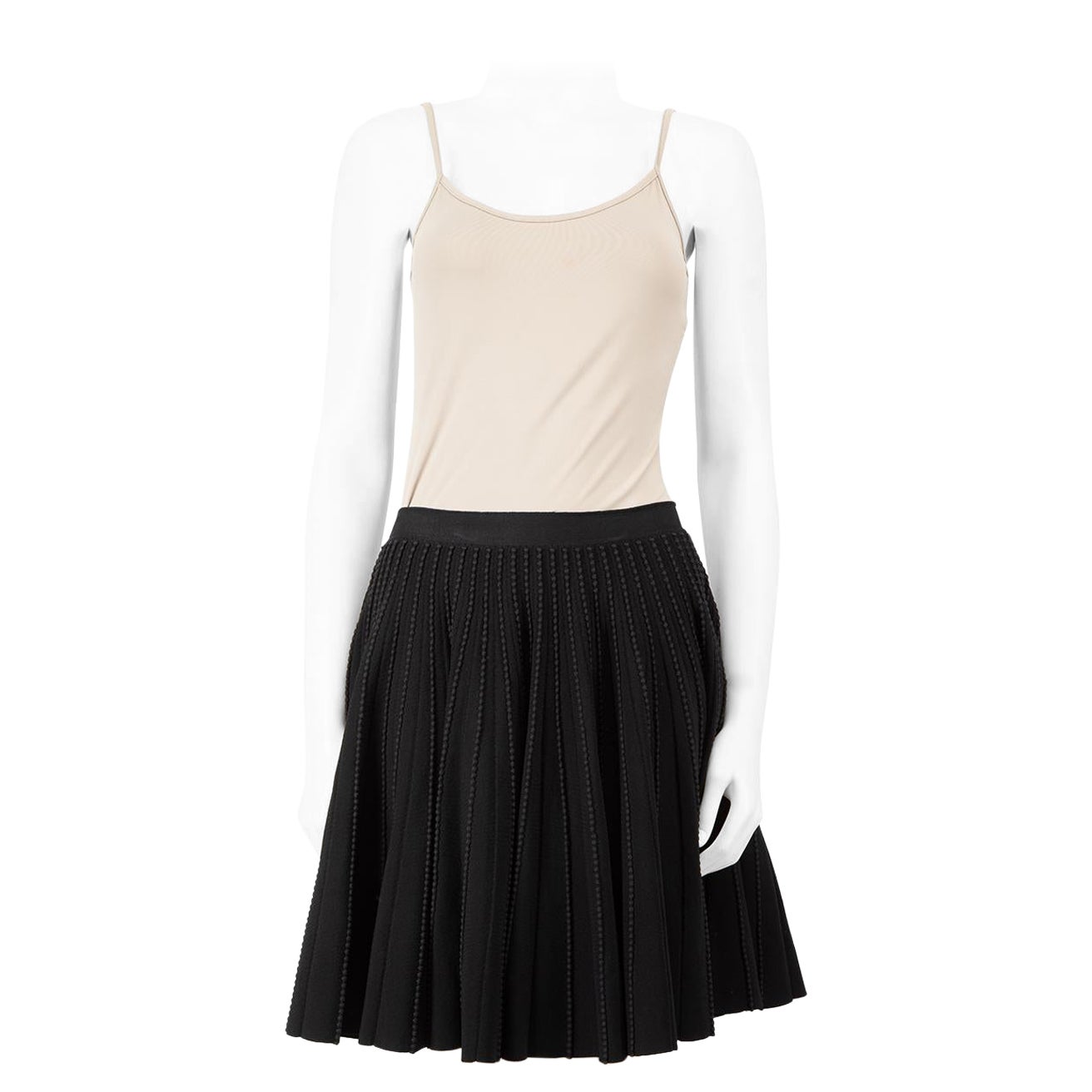 Azzedine Alaïa Black Flared Mini Skirt Size S For Sale