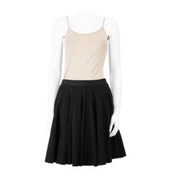 Azzedine Alaïa Black Flared Mini Skirt Size S