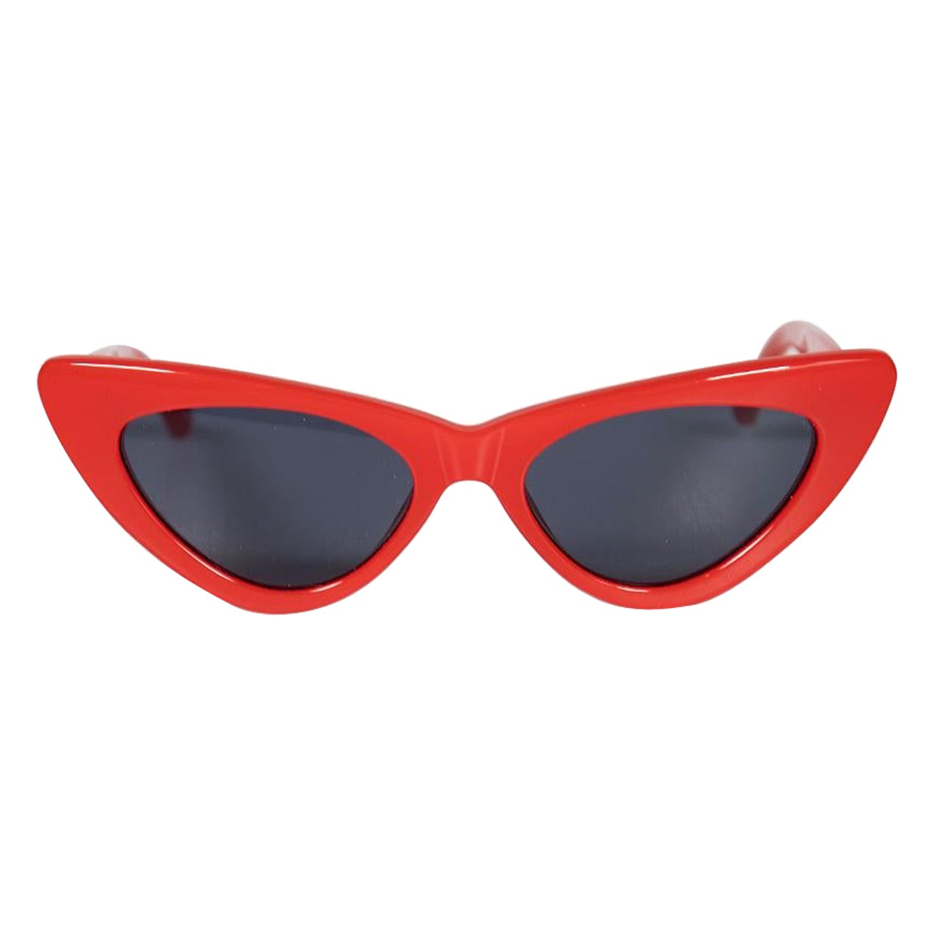 Linda Farrow Linda Farrow + The Attico Red Dora D-Frame Cateye Sunglasses For Sale