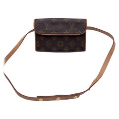 Vintage Louis Vuitton Monogram Canvas Florentine Bag Belt Waist Purse