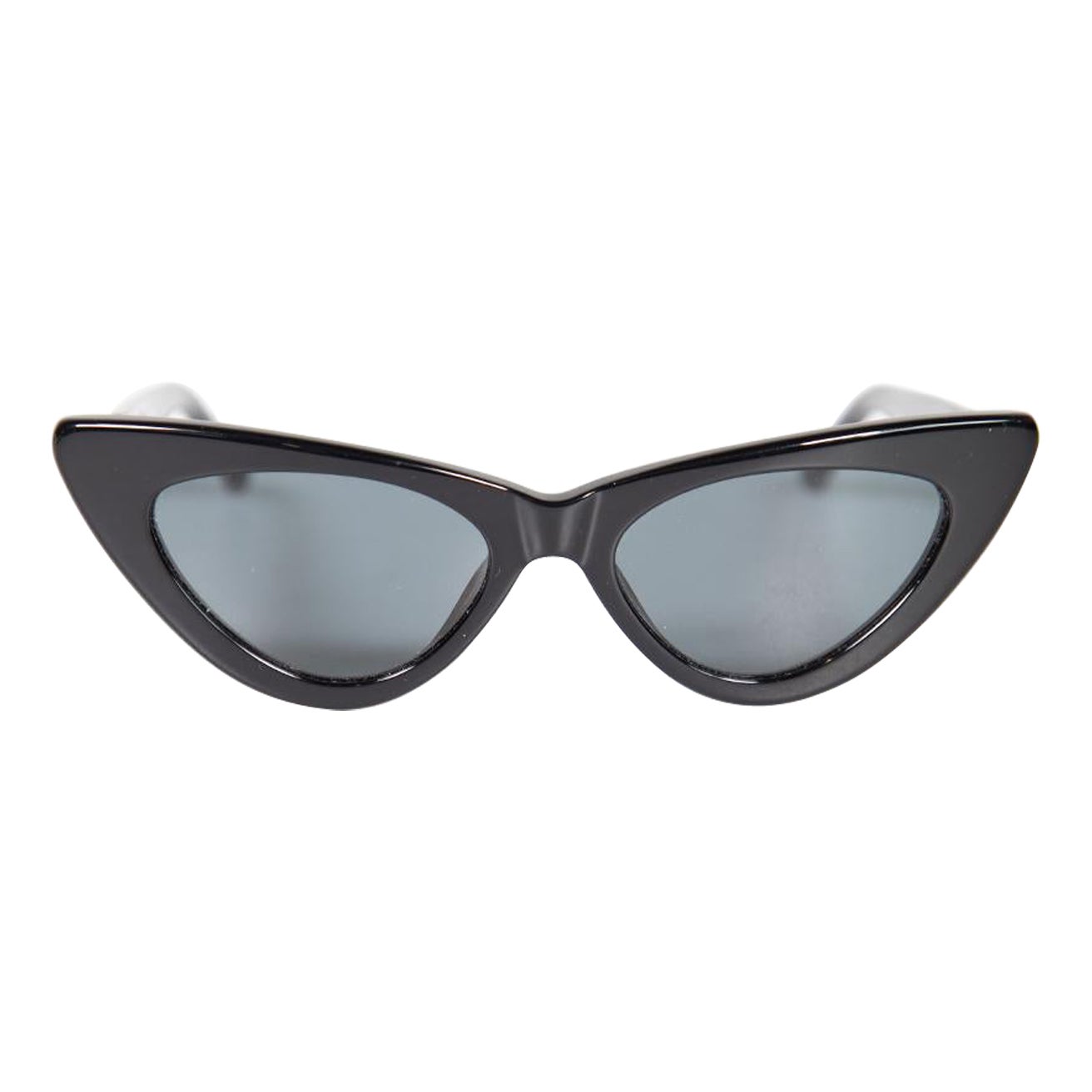Linda Farrow Linda Farrow + The Attico Black Dora D-Frame Cateye Sunglasses en vente