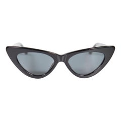 Linda Farrow Linda Farrow + The Attico Schwarz Dora D-Frame Cateye Sonnenbrille