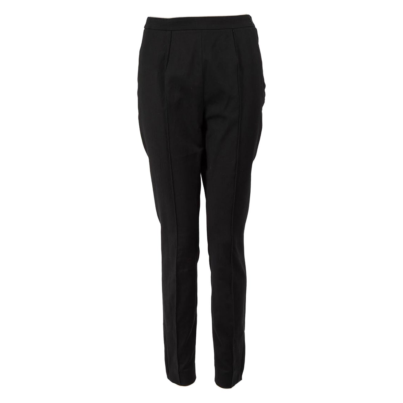 Dolce & Gabbana Black Skinny Leg Tailored Trousers Size S For Sale
