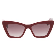 Salvatore Ferragamo Bordeaux Cat Eye Sunglasses