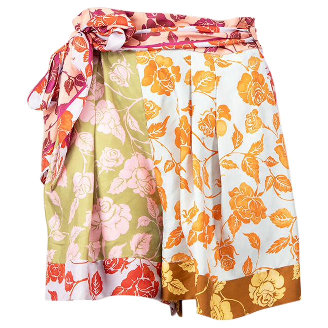 Zimmermann Floral Silk The Lovestruck Shorts Size L For Sale