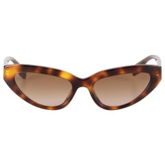 Used Burberry Light Havana Debbie Cat Eye Sunglasses