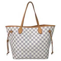 Louis Vuitton Neverfull MM Damier Azur Borsa A Spalla 