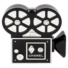 Used Chanel Film Projector Minaudière Clutch Bag 2016