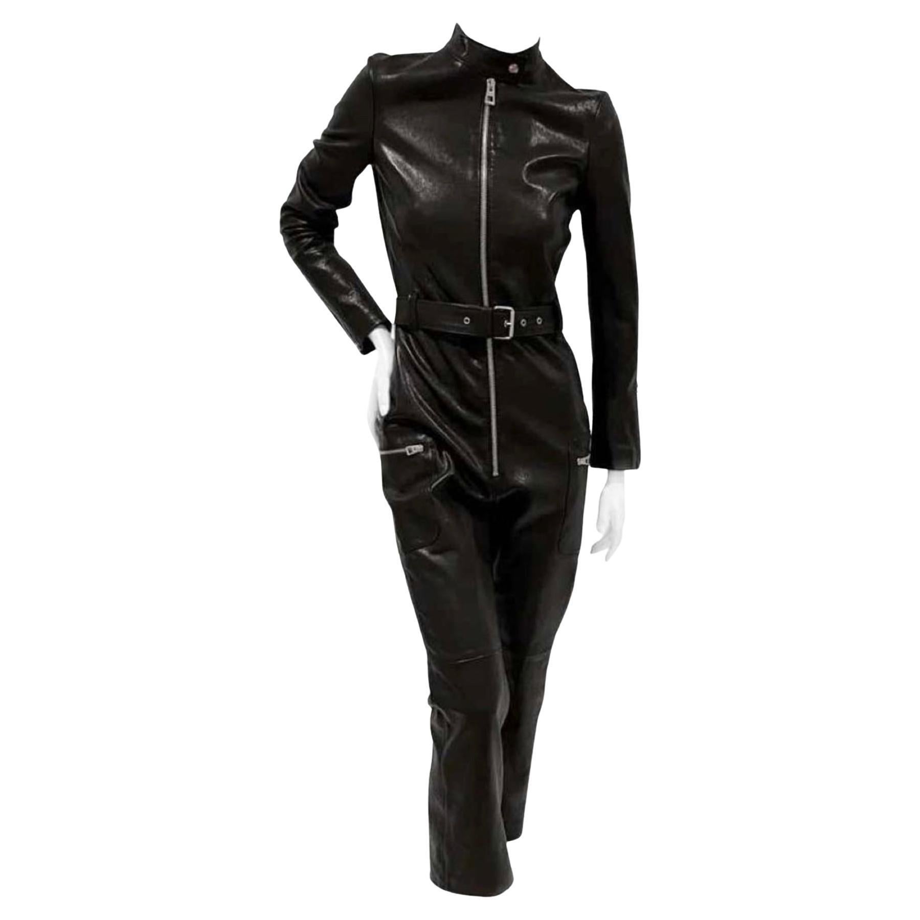Dior 8K$ New Exclusive Leather Jumpsuit en vente