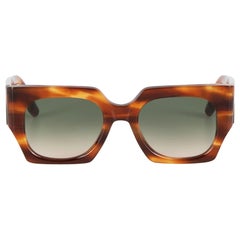 Used Victoria Beckham Chocolate Smoke Square Sunglasses