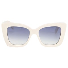 Salvatore Ferragamo Ivory Butterfly Sunglasses
