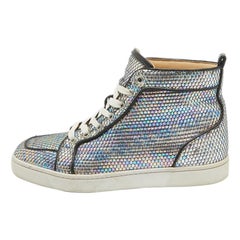 Used Christian Louboutin Multicolor Leather Rantus Orlato Sneakers Size 40