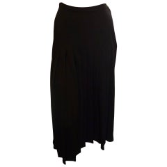 Vintage 1980s Sonia Rykiel Wool Pleated Skirt