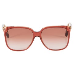 Victoria Beckham Wine / Honey Square Sunglasses