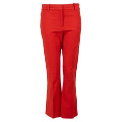 Derek Lam Derek Lam 10 Crosby Red Flared Leg Trousers Size S