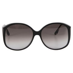 Victoria Beckham Black Round Gradient Sunglasses