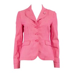 Moschino Pink Single Breasted Jacket Size M