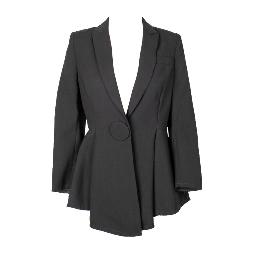 Balenciaga - Veste en coton noir en vente