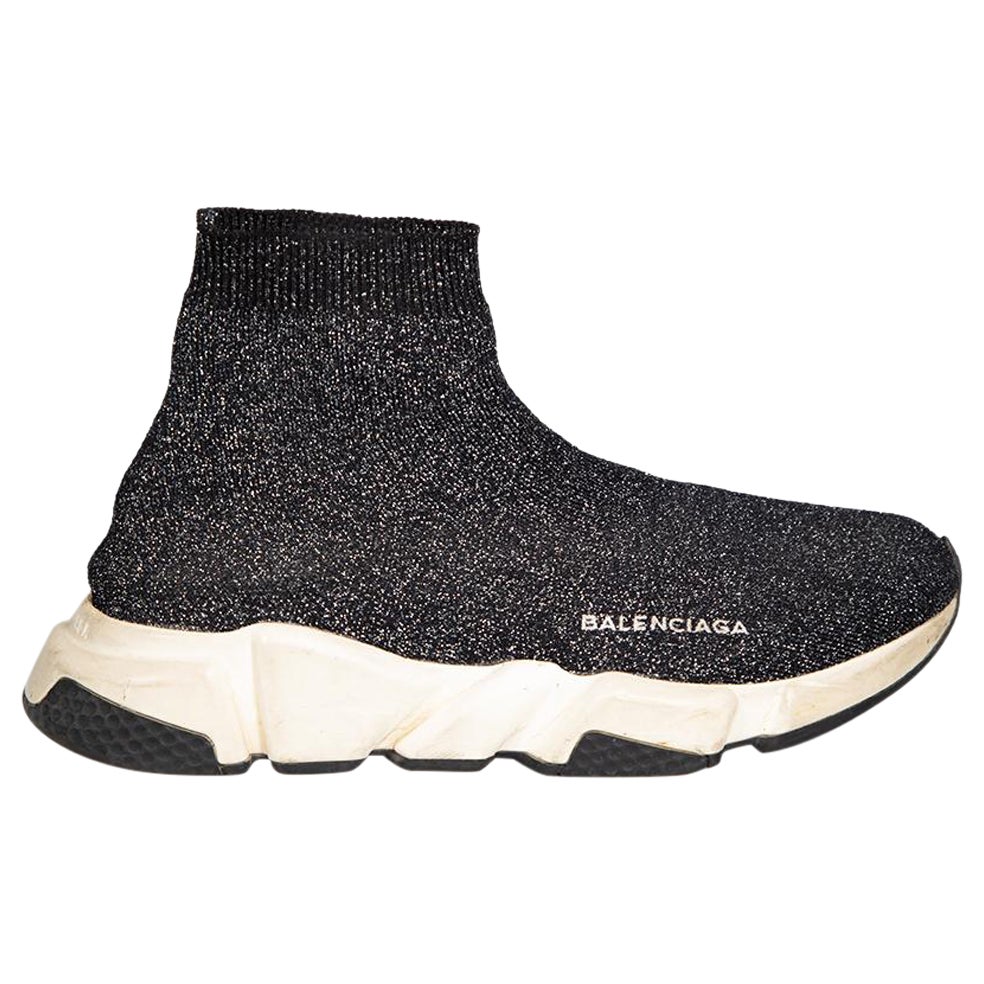 Baskets Speed Sock noires Balenciaga, taille IT 40 en vente