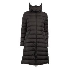 Used Moncler Black Lemenez Quilted Puffer Down Coat Size XS