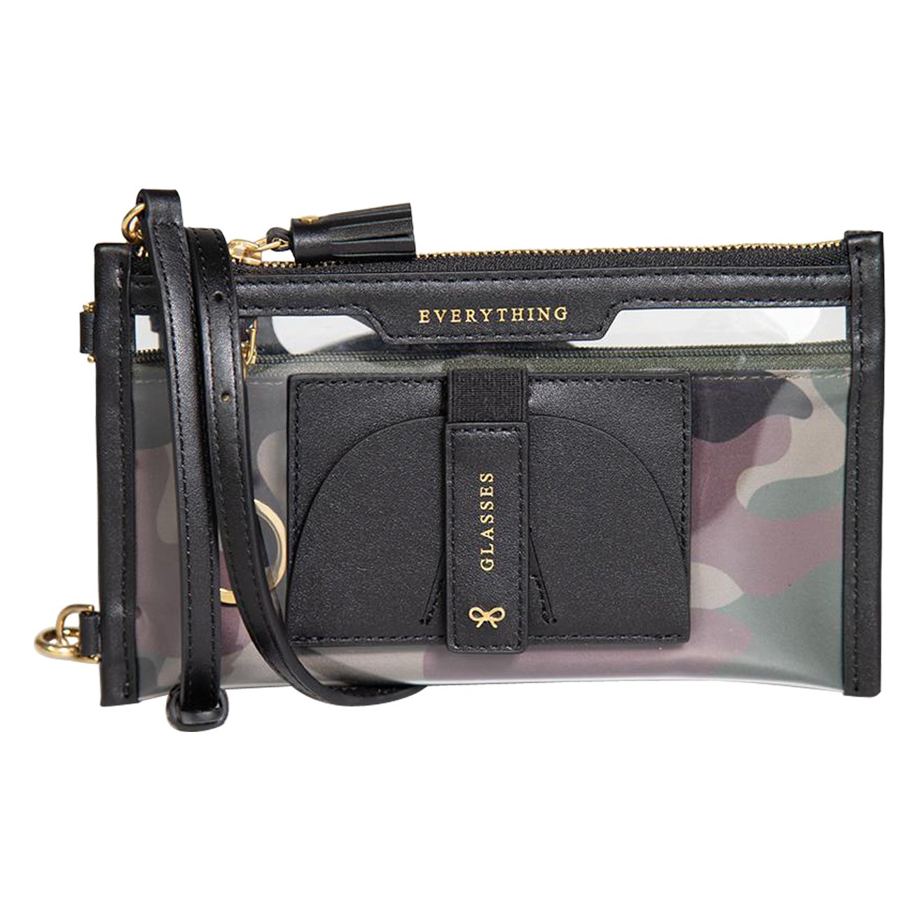 Anya Hindmarch Everything Leather Trim Pouch Bag For Sale
