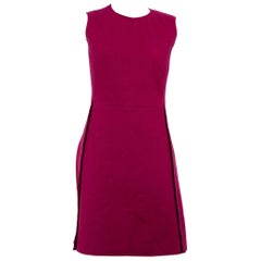 Used Victoria Beckham Purple Round Neck Mini Dress Size M