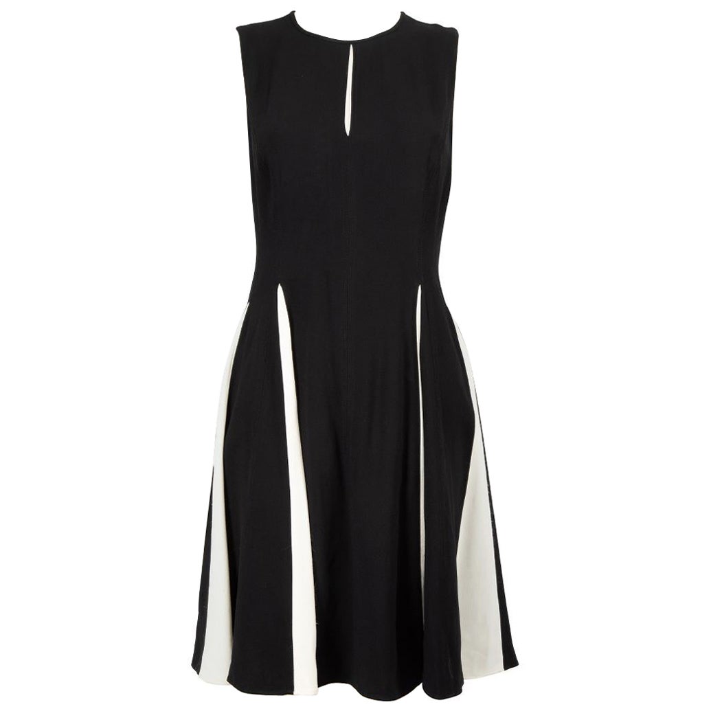 Proenza Schouler Black Flared Knee Length Dress Size S For Sale