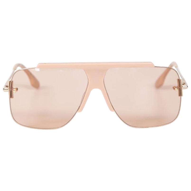 Victoria Beckham Nude Navigator Frame Sunglasses For Sale