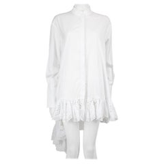 Alexander McQueen Mini Vestido Blanco de Encaje Talla XL