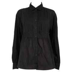 Nili Lotan Black Button Down Shirt Size M