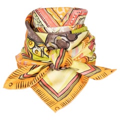 Hermès "Beloved India" Foulard Design by Philippe Dumas, 2008
