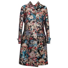 Dior Printed Coat with Black Silk Lining