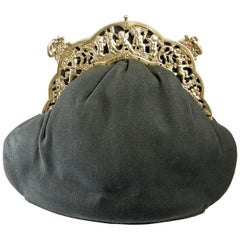 sterling Cherub Vintage Evening bag, 1930s