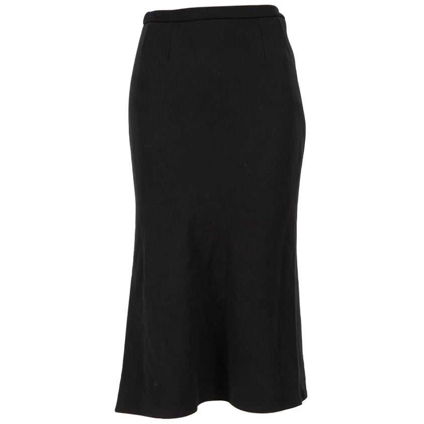 Max Mara Black Midi Pencil Skirt Size S For Sale