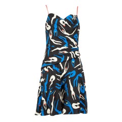 Used Diane Von Furstenberg Graphic Printed Mini Dress Size S