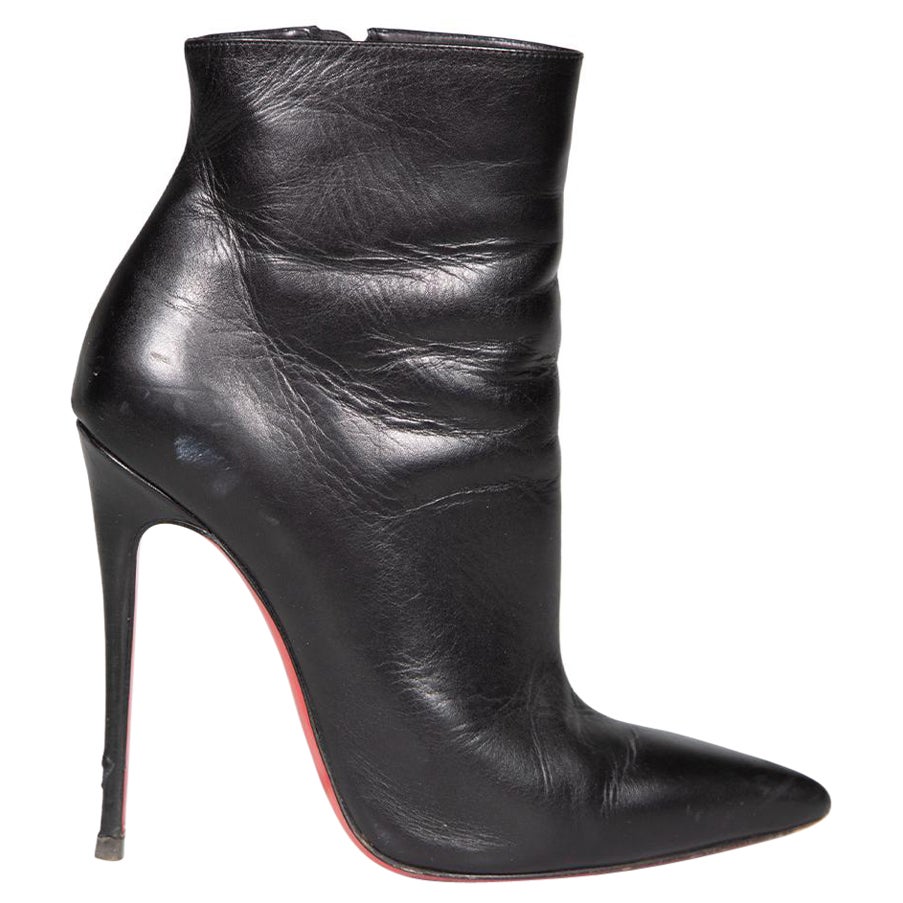 Christian Louboutin Black So Kate Booty 120 Boots Size IT 37 For Sale