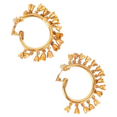 Vintage Dior Hoop Clip-on Earrings, 1990s