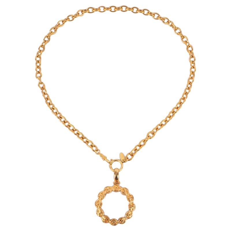 Chanel Magnifying Glass Necklace, 1980s For Sale