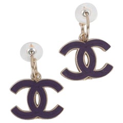 Chanel Golden Metal CC Earrings, 2004