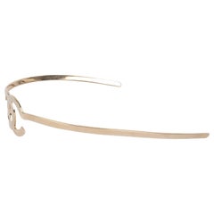 Used Chanel Very Light Golden Metal Tiara / Head Jewelry, 2021