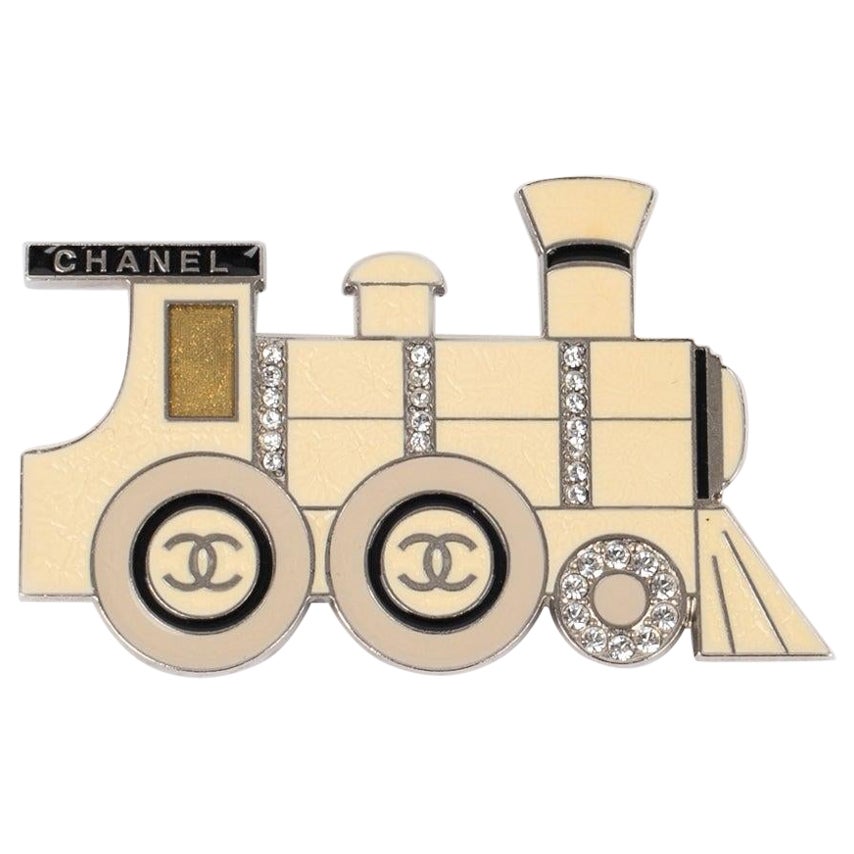 Chanel Locomotive Brooch with Enamel Representing Locomotive, 2007 For Sale