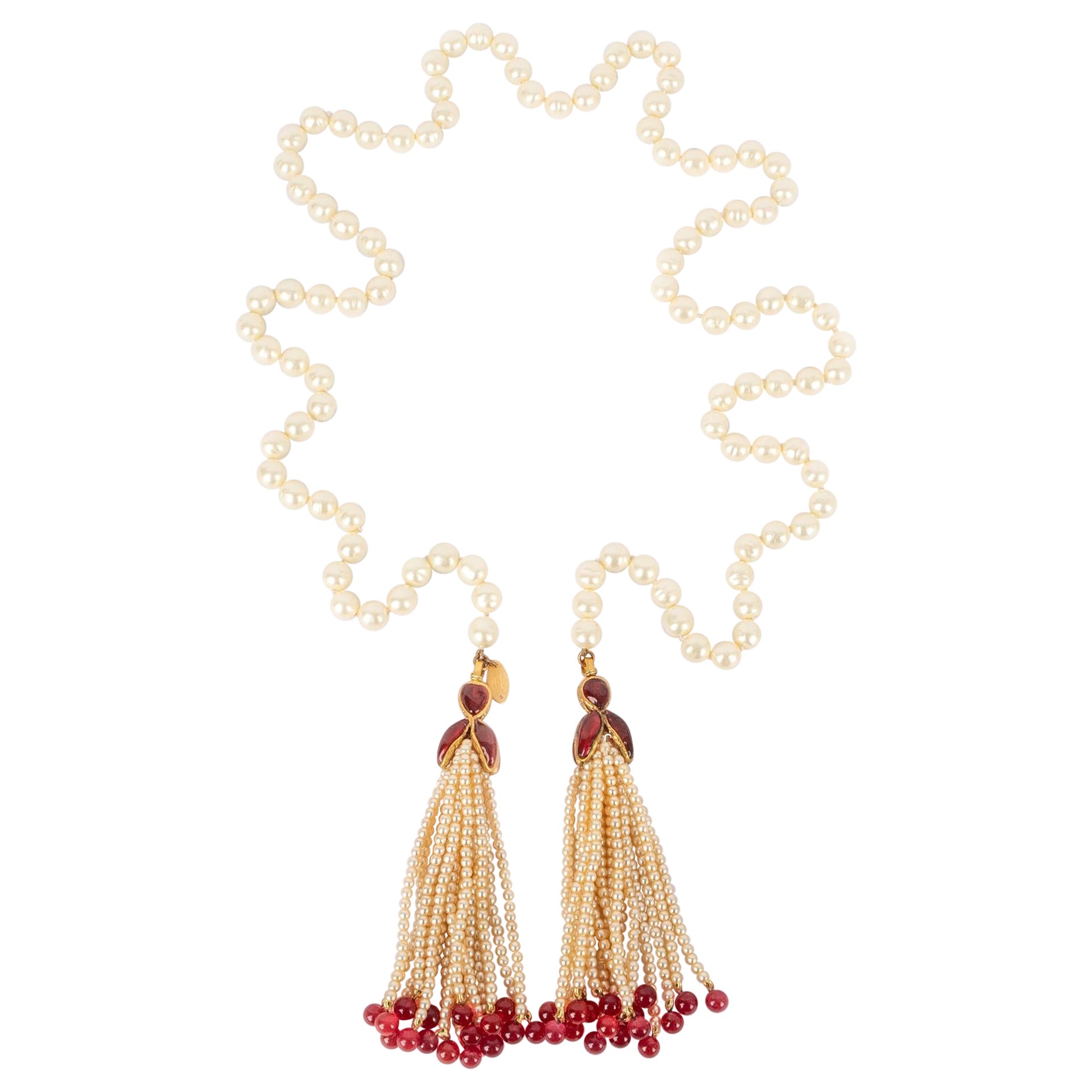 Chanel Pompom Necklace, 1983 For Sale
