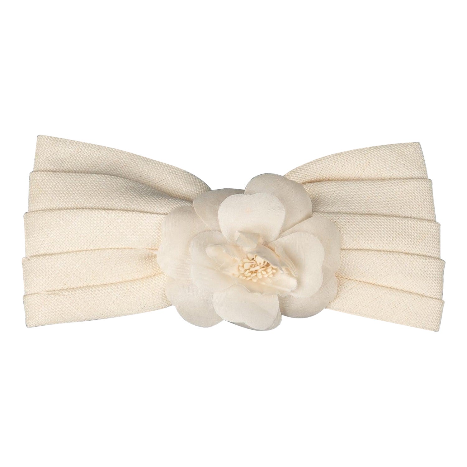 Chanel Head Accessory Hair Clip with Camellia For Sale