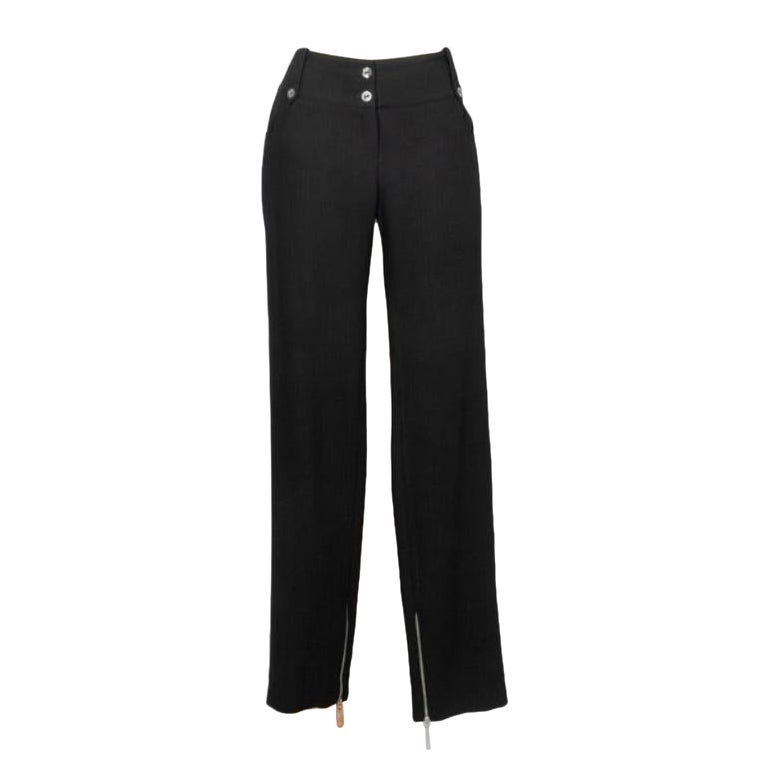 Pantalon noir Christian Dior en vente