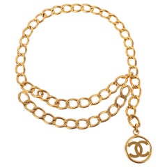 Chanel Goldener Metallgürtel aus Metall, 2009